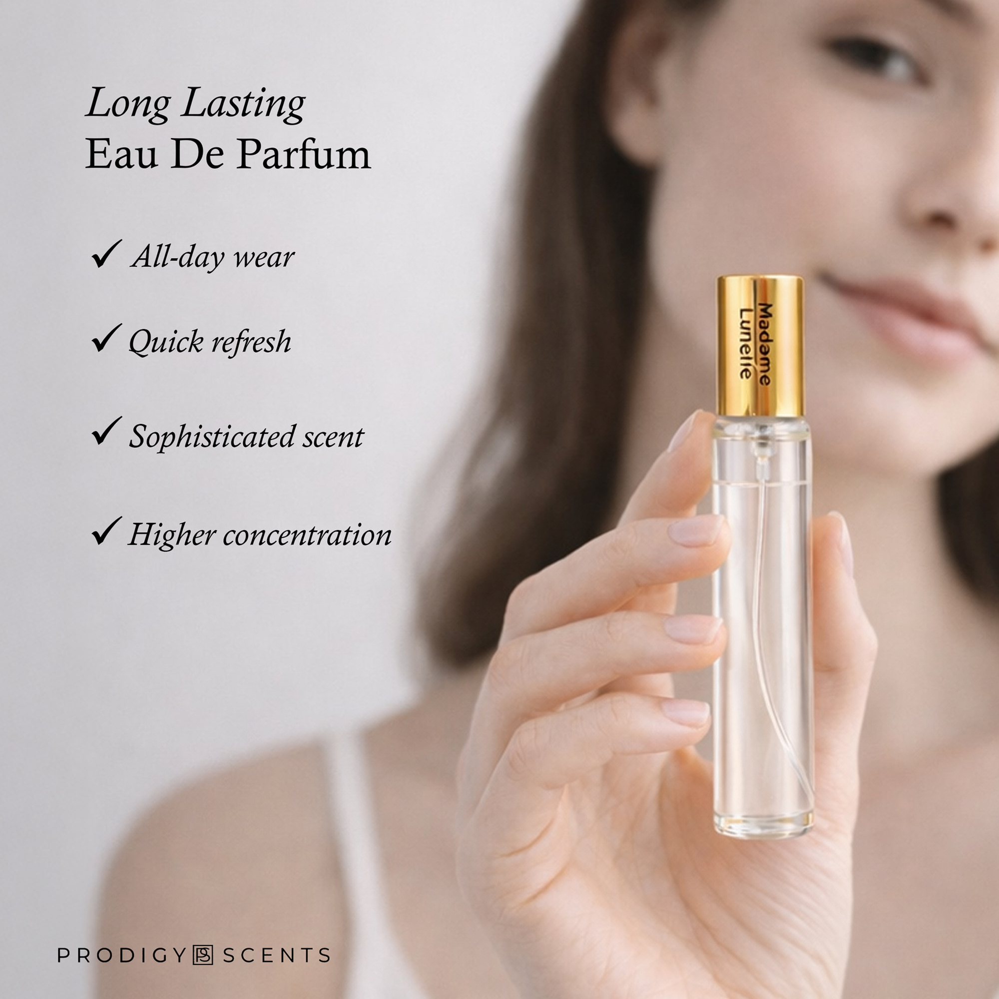 Madame Lunelle Eau de Parfum – 1.14 fl oz Floral Citrus Fragrance Travel Perfume Spray with Tangerine, Lily, Rose, Cedarwood & Moss– Long Lasting Mini Travel Size Perfume for Women - Image 10