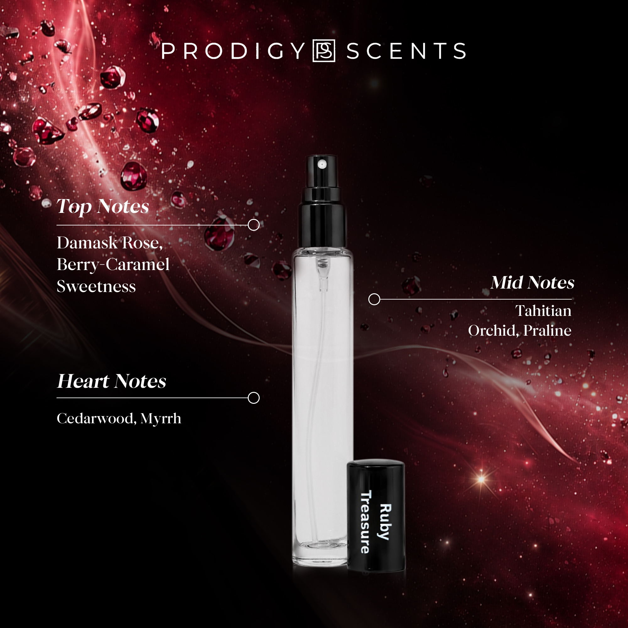ELEGANT FLORAL & WOODY SCENT NOTES: This travel size fragrance blends Damask rose and Tahitian orchid with warm cedarwood, myrrh, and praline notes. The result is a sophisticated women's eau de parfum that evolves beautifully from floral freshness to soft woody sweetness.
