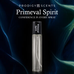 Prodigy Scents Primeval Spirit Eau de Parfum for Men, 1.14 fl oz Long-lasting travel size perfume with tangerine, lemon, pepper, vetiver & woody notes.