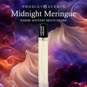 Prodigy Scents Midnight Meringue, 1.14 fl oz Unisex Eau De Parfum - Perfume for Women and Men - Caramel, Cocoa, Tobacco & Vanilla Notes. Unisex